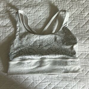 Lululemon Size 4 White Sports Bra